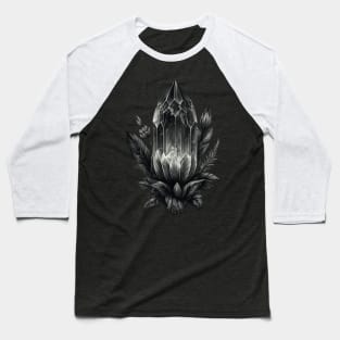 Floral Black Onyx Baseball T-Shirt